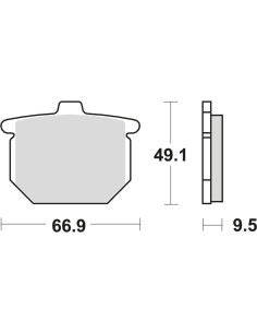 BROMSBELÄGG LMP117ST