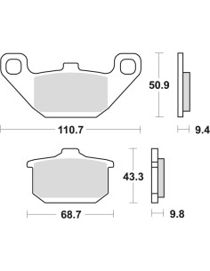 BROMSBELÄGG LMP157ST