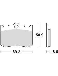 BROMSBELÄGG LMP278ST