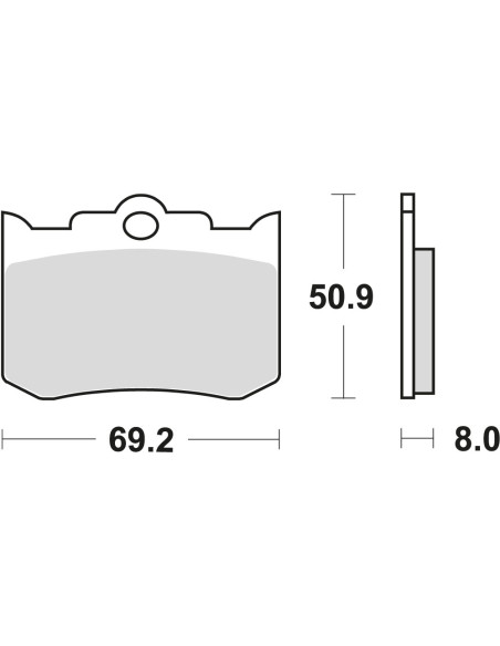 BROMSBELÄGG LMP278ST