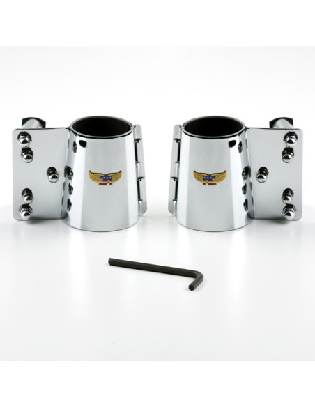 CHROME KIT COVERED FORKS VT750 ACE