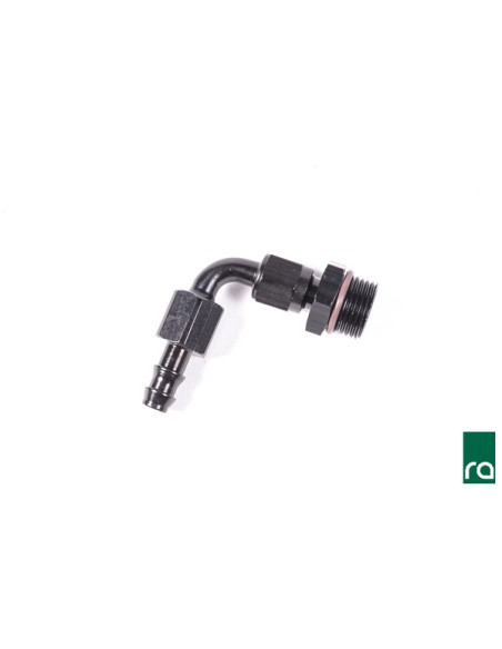 AN10 ORB till Pushlok Slangkoppling, 90, 9,5mm AN10 ORB till Pushlok Slangkoppling, 90, 9,5mm