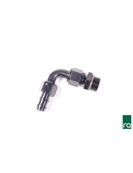 AN10 ORB till Pushlok Slangkoppling, 90, 12,7mm AN10 ORB till Pushlok Slangkoppling, 90, 12,7mm