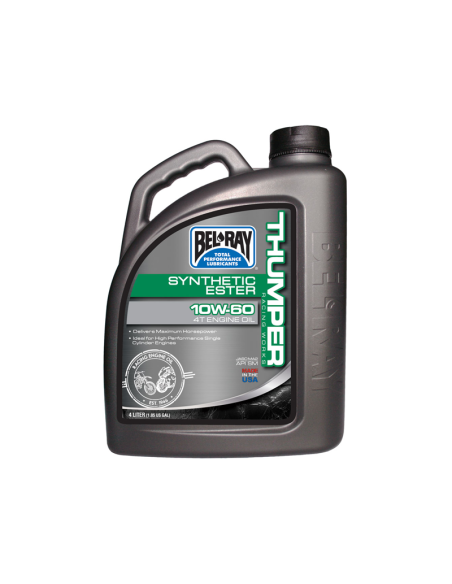 BEL-RAY THUMPER WORKS R 10W-60 4L* BEL-RAY THUMPER WORKS R 10W-60 4L*