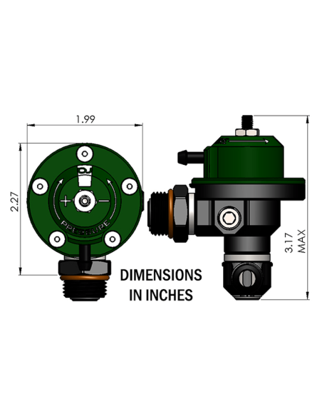 DMR, Bränsletrycksregulator, Direktmonterad DMR, Bränsletrycksregulator, Direktmonterad