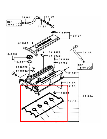 Packning, Ventilkåpa Yttre EVO 9