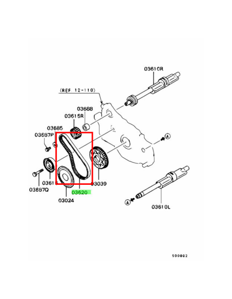 Balansaxelrem EVO 5/6/7/8/9/9