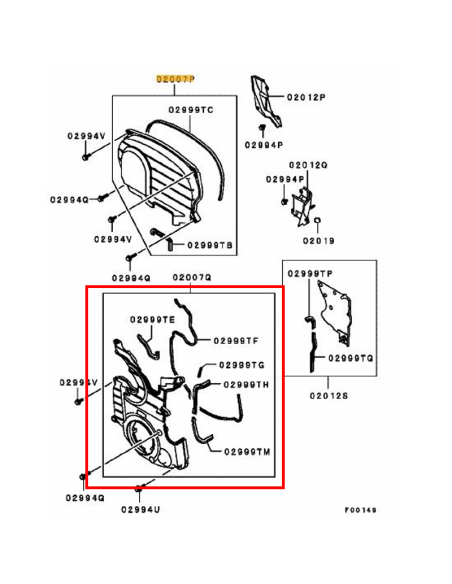 Bröstkåpa Nedre EVO 9