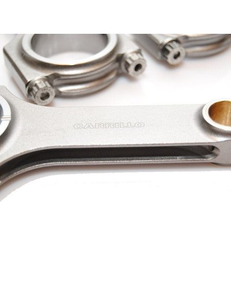 Carrillo Heavy-Duty H-Profil Vevstakar EVO 4-9 156mm med CARR bultar Carrillo Heavy-Duty H-Profil Vevstakar EVO 4-9 156mm med CARR bultar