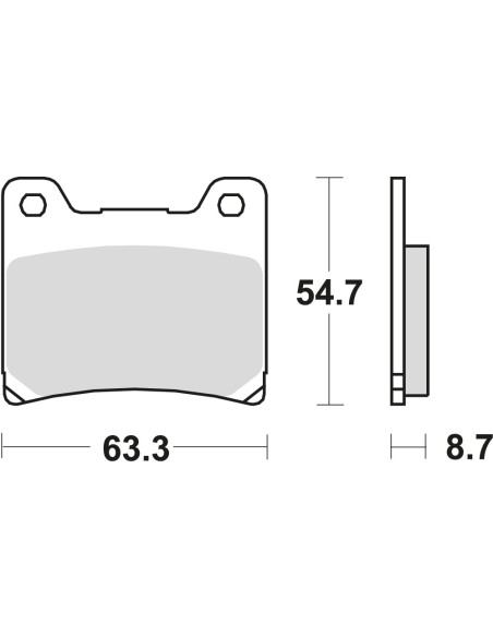 BROMSBELÄGG LMP155ST