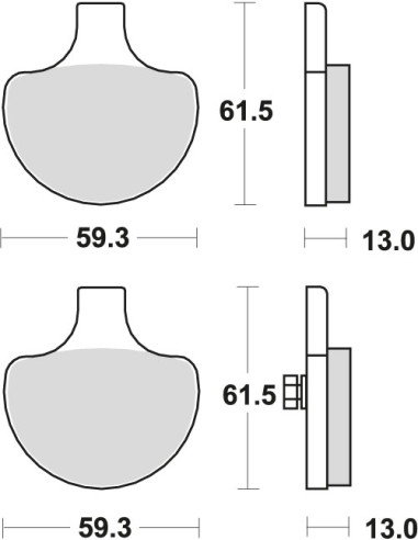 BROMSBELÄGG LMP179ST HARLEY DAVIDSO