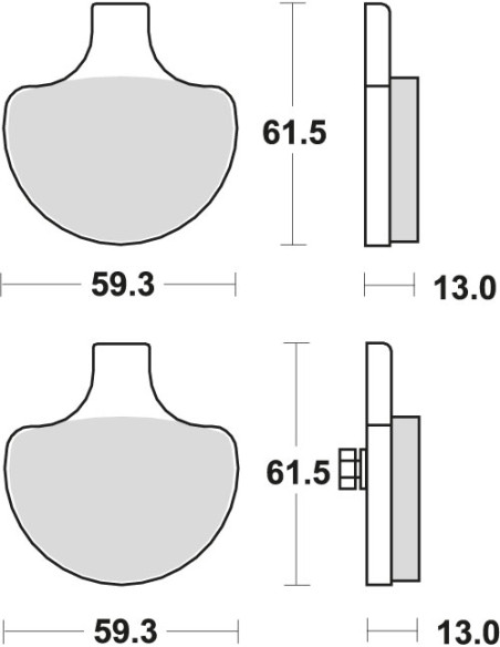 BROMSBELÄGG LMP179ST HARLEY DAVIDSO
