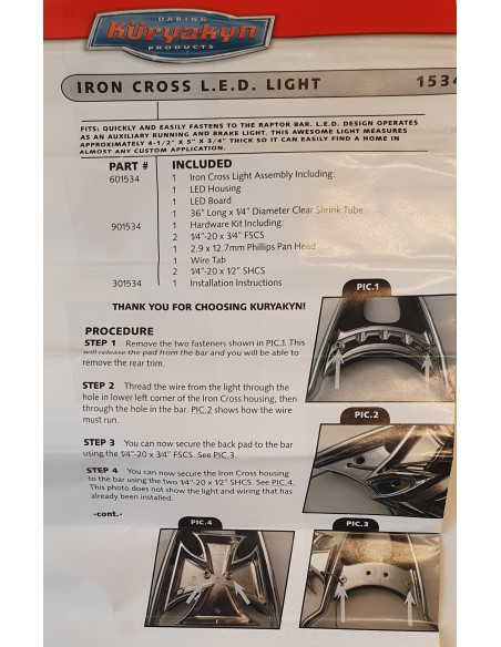 IRON CROSS L.E.D. LIGHT     *B*