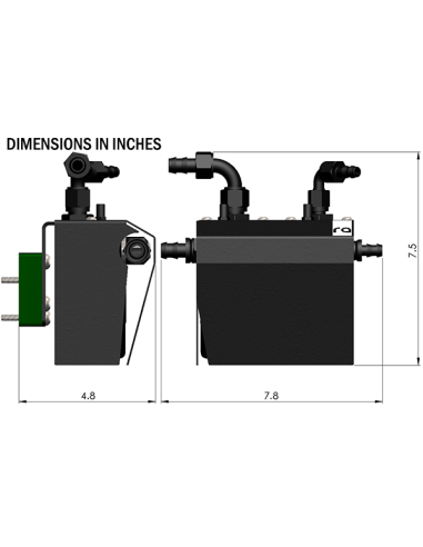 Vevhusventilation Kit Dubbel, 02-21 SUBARU EJ TURBO
