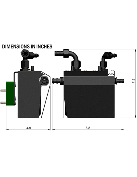 Vevhusventilation Kit Dubbel, 02-21 SUBARU EJ TURBO