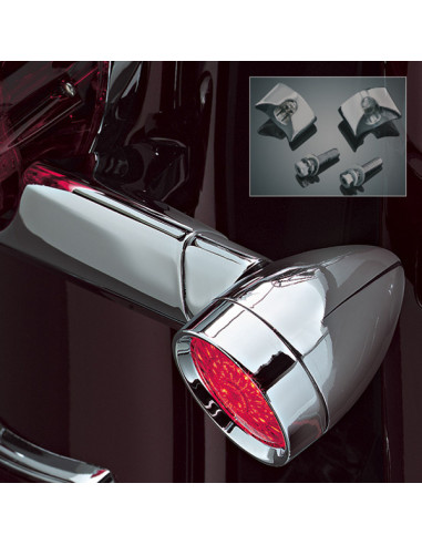 LGE LED SIL.BULLET, RED,SADDLE MOUN