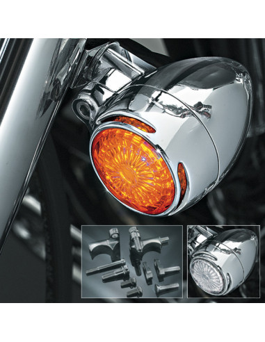 SM LED SIL.BULLET,AMBER,41MM WIDE G