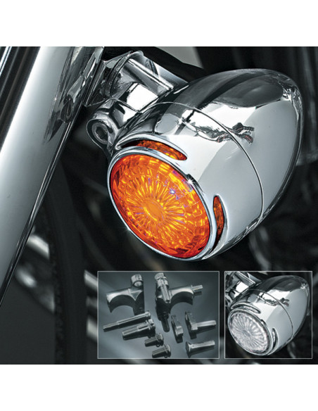 SM LED SIL.BULLET,AMBER,41MM WIDE G