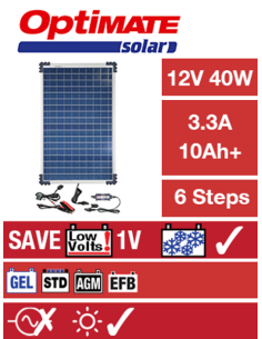 OPTIMATE SOLAR with 40W PANEL