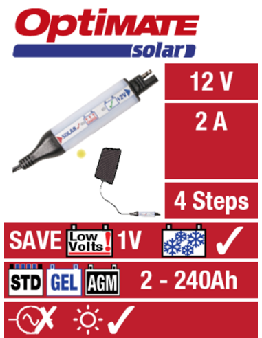 OPTIMATE SOLAR with 6w PANEL