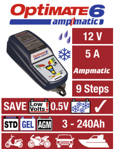 OPTIMATE 6 BATTERILADDARE 12V6 A 2