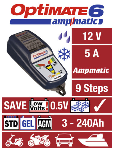 OPTIMATE 6 BATTERILADDARE 12V6 A