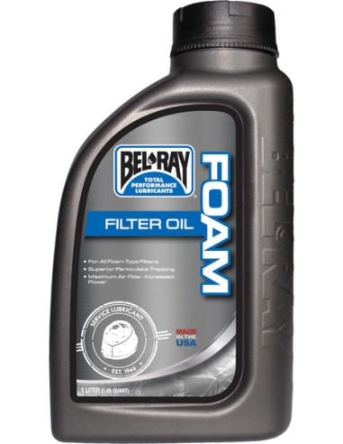 *BEL-RAY FOAM FILTER OIL 1L
