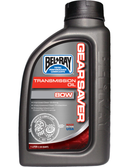 BEL-RAY GEAR SAVER TRANS OIL 80W 1L BEL-RAY GEAR SAVER TRANS OIL 80W 1L