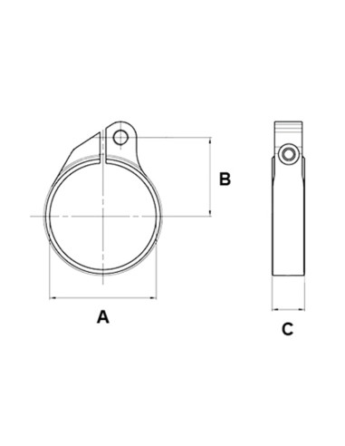 Clamp, fork leg 53.5****