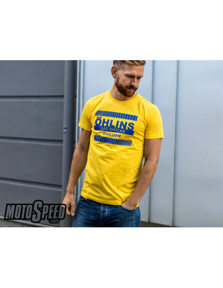**Ö Retro T-Shirt Yellow - Blue pr