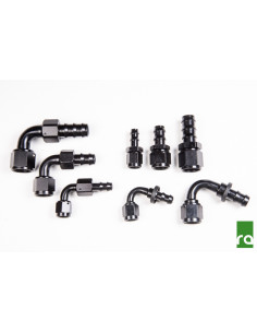 PUSHLOK HOSE END 8AN 90DEG