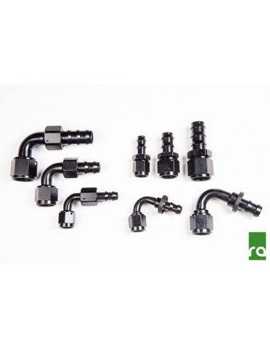 PUSHLOK HOSE END 8AN 90DEG