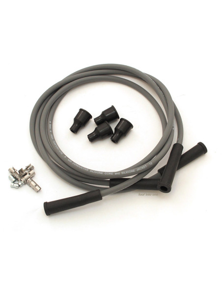 DYNA TÄNDKABEL SET 8MM GRÅ 4CYL