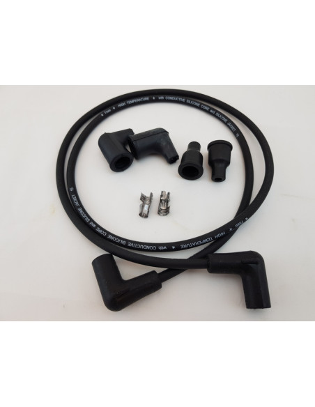 DYNA TÄNDKABEL SET 8MM SVART HD